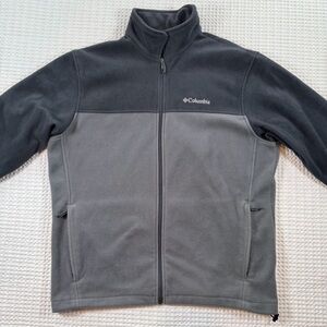 Columbia Gray Fleece Full Zip Jacket Men’s L